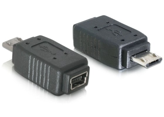 Delock Adapter USB micro-B apa - mini USB 5pin anya (65063)